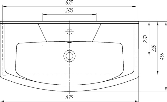 Мебель для ванной Misty Римини 85 орех