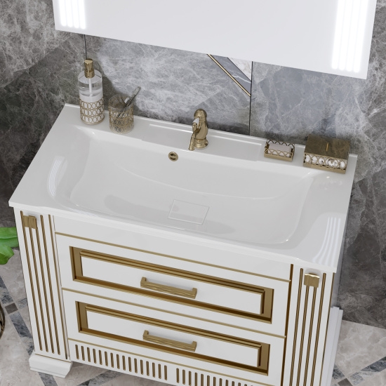 Мебель для ванной Opadiris Оникс 100 золото