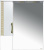 Зеркало-шкаф Misty Престиж 80 L золотая патина Зеркало-шкаф Misty Престиж 80 L золотая патина