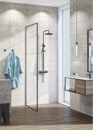 Душевая стойка Kludi Logo Dual Shower System 6808239-00 с термостатом