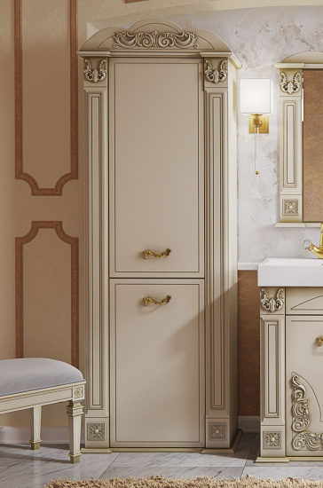 Пенал Misty Барокко 60 L бежевый, патина