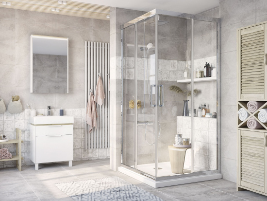 Душевой уголок Stworki Дублин 95x95 см профиль хром глянец