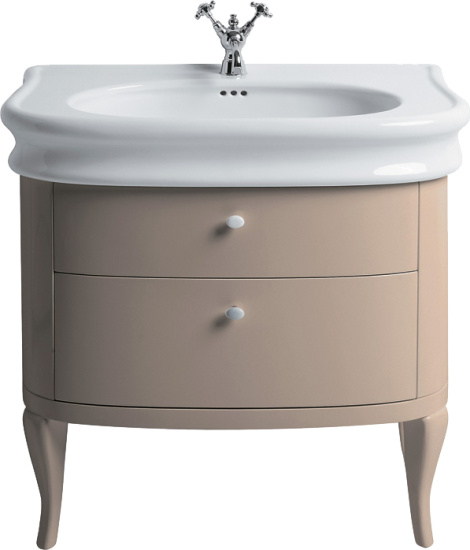 Тумба с раковиной Simas Lante LAM90 тортора глянцевый