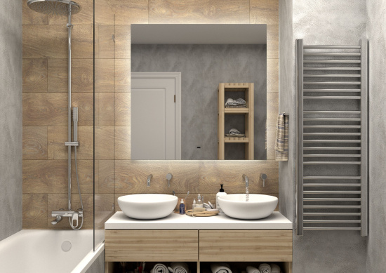 Зеркало Diwo Элиста 100x100 с подсветкой