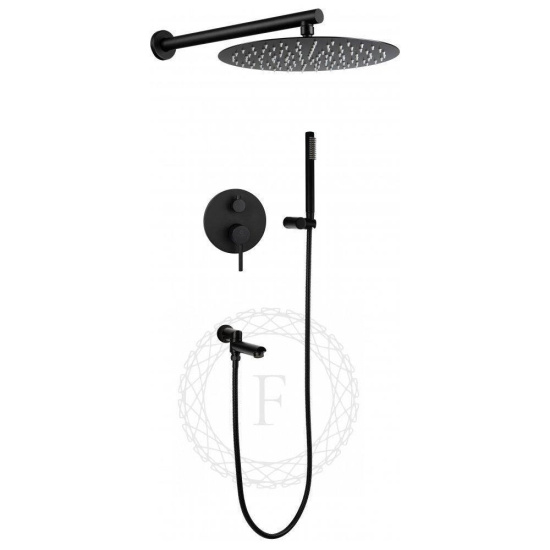 Душевая система Filarete Roun FL1020BL, черный
