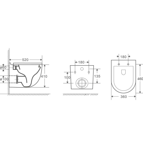 Инсталляция Grohe Rapid SL 38772001 с кнопкой + унитаз подвесной WeltWasser Heimbach 043 GL-WT