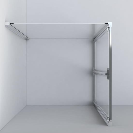 Душевой уголок Vincea Garda VSR-1G9080CL 80x90 см, профиль хром, стекло прозрачное