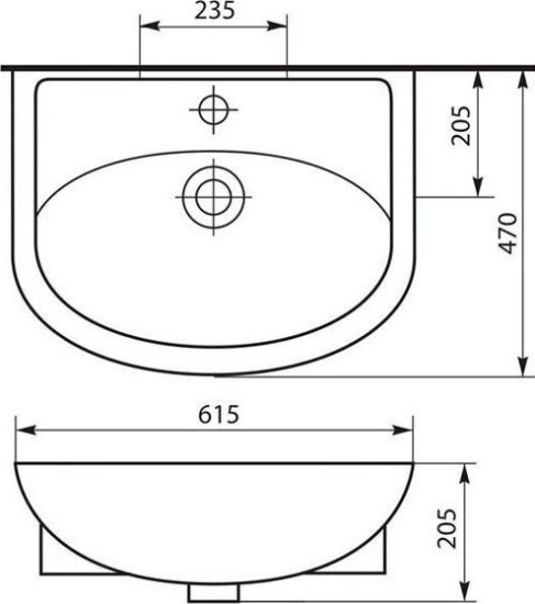 Мебель для ванной Misty Уют 60 с 2 ящиками