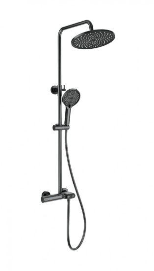 Душевая стойка Wonzon & Woghand Muse Corno WW-B2091-A-BGG с термостатом