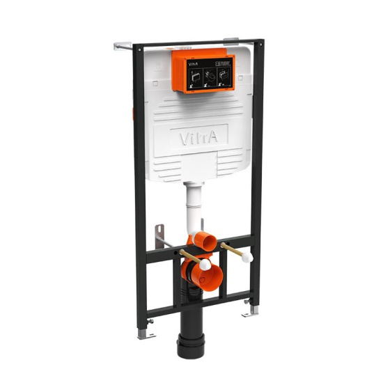Инсталляция с унитазом VitrA S10 Spinflush 9842B003-7206 с кнопкой