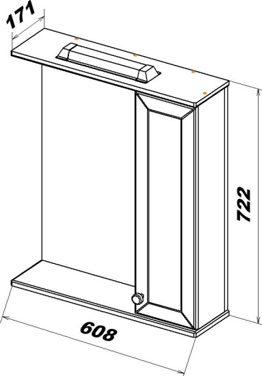 Зеркало Sanstar Бриз 60 П