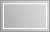 Зеркало BelBagno Kraft SPC-KRAFT-1085-685-TCH-WARM-NERO черное, с подсветкой и подогревом