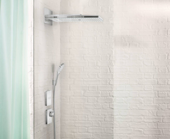 Смеситель для душа Hansgrohe ShowerSelect Glass 15735400 термостат, хром