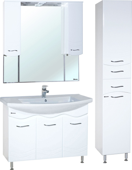 Зеркало Bellezza Мари 105 белое