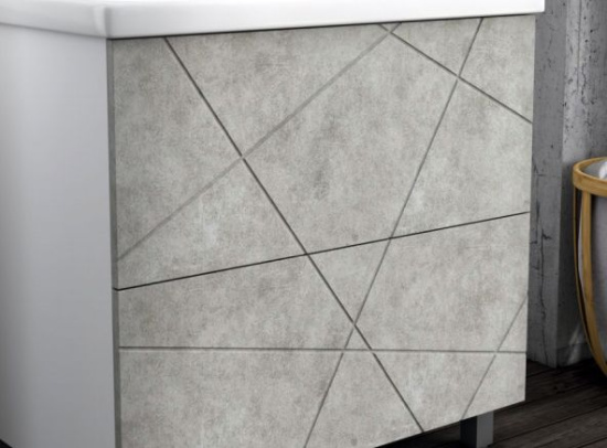 Тумба с раковиной Vigo Geometry 70 бетон