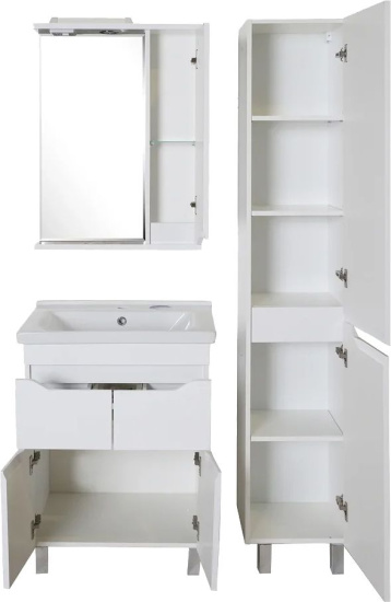 Мебель для ванной ASB-Mebel Бари 60-2.2 белая