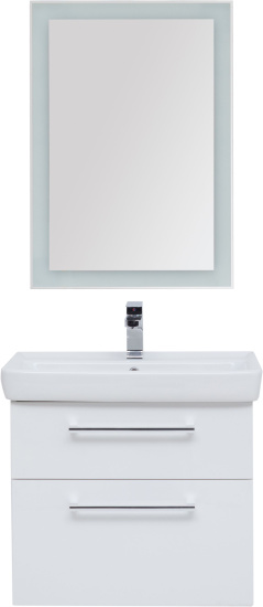 Тумба с раковиной Dreja Q max 70 белый глянец