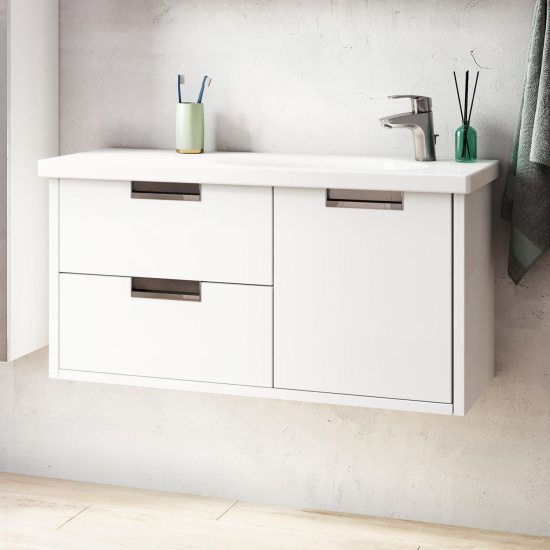 Тумба с раковиной Roca Etna 100 белый глянец