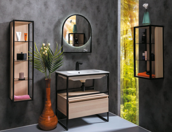 Мебель для ванной Armadi Art Loft 80 light wood, напольная