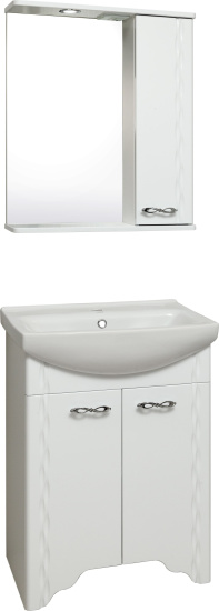 Тумба с раковиной Runo Лотос 60