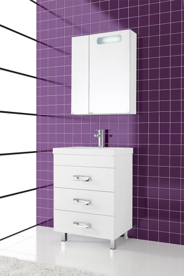 Зеркало-шкаф Vod-Ok Мальта 60 R, белый