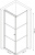 Душевой уголок Berges Dark 061020L 90х90, L, профиль черный матовый Душевой уголок Berges Dark 061020L 90х90, L, профиль черный матовый