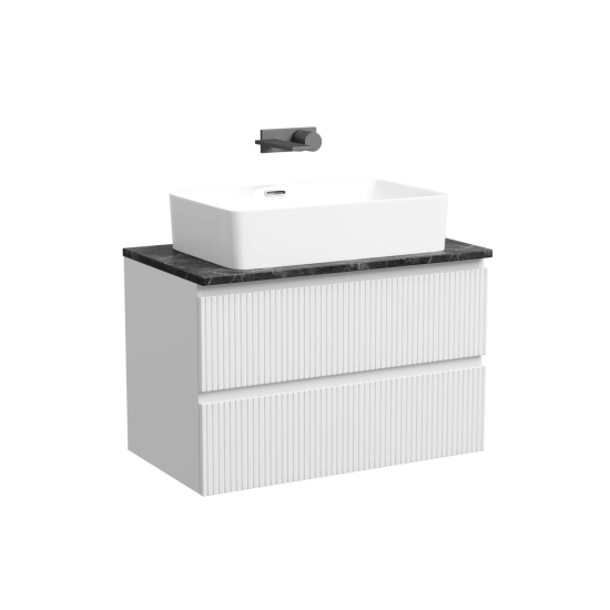 Тумба с раковиной Sancos Snob T 80 Bianco SNT80W, подвесная