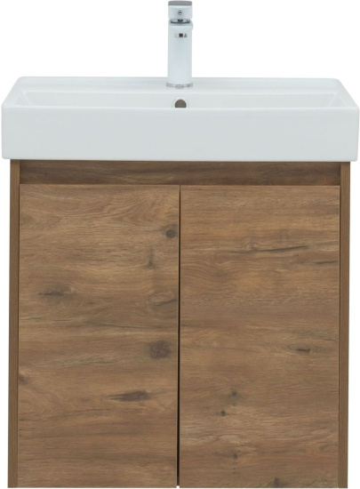 Тумба с раковиной Aquanet Nova Lite 60 дуб рустикальный, с дверками