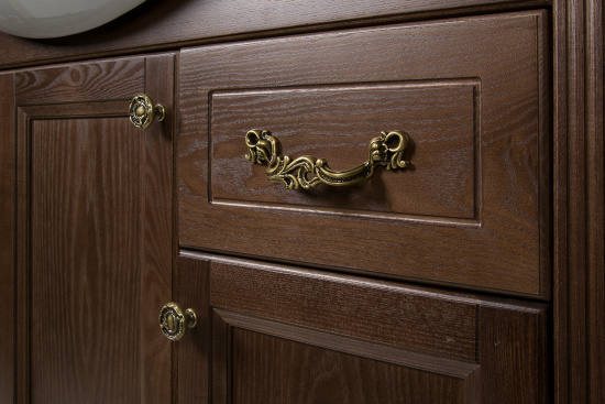Тумба с раковиной ValenHouse Эллина 105 кальяри, фурнитура бронза