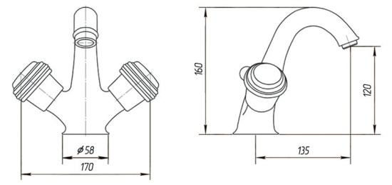 Смеситель для раковины Migliore Axo Swarovski ML.AXO-634F Do