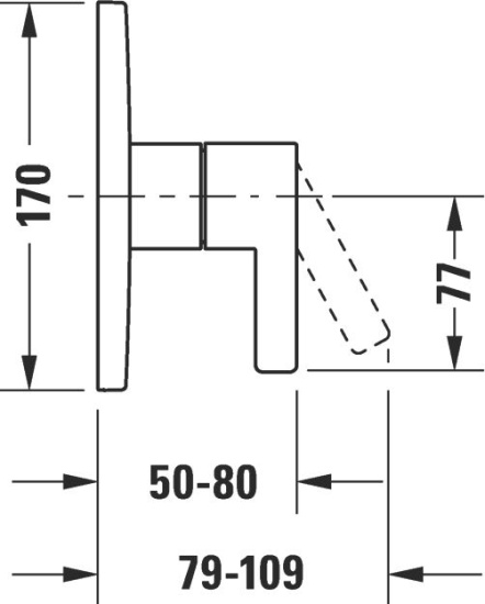 Смеситель для душа Duravit D-Neo DE4210010010
