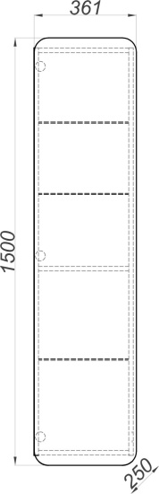 Шкаф-пенал Aqwella Basic 35 дуб золотой