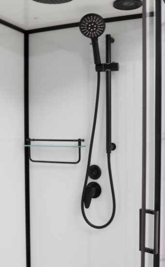 Душевая кабина Frank F412R Black без крыши