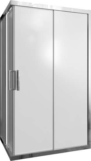 Душевой уголок Stworki Карлстад 110x90 см профиль хром глянец, стекло матовое