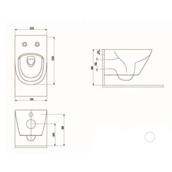 Инсталляция Geberit Duofix UP320 111.300.00.5 с кнопкой + унитаз подвесной beWash Bogen 88343601