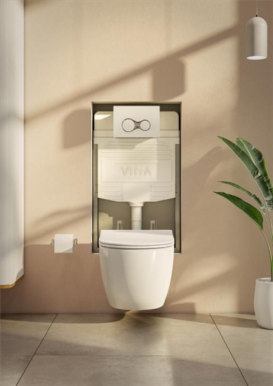 Инсталляция VitrA Sento 9830B003-7207 подвесной унитаз + кнопка