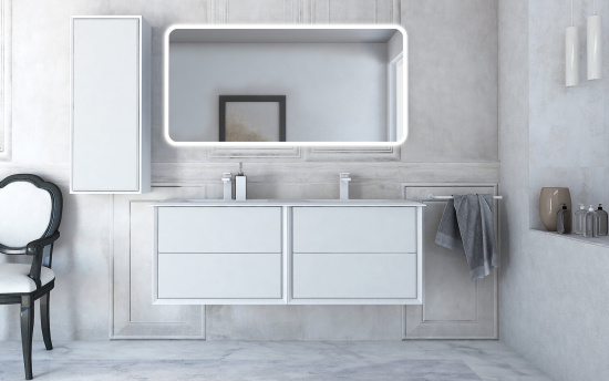 Мебель для ванной Cezares Bellagio 140 bianco opaco