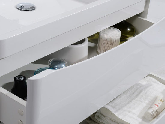 Тумба с раковиной BelBagno Ancona-N 90 bianco lucido подвесная