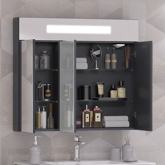 Зеркало-шкаф Opadiris Кристалл 90