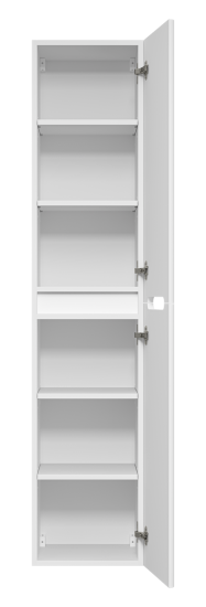 Шкаф-пенал Misty Роял 35 белый подвесной, универсальный