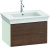 Тумба с раковиной Duravit White Tulip 75 2 ящика, американский орех, белый шелковисто-матовый