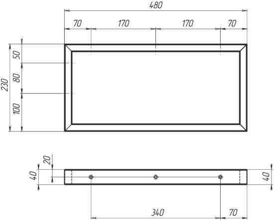 Столешница с раковиной 1MarKa Grunge Loft 80 бетон темно-серый
