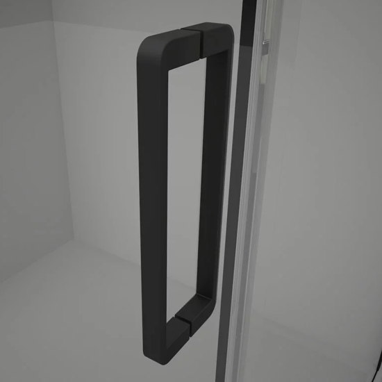 Душевой уголок Veconi Rovigo RV-075B 120x100, профиль черный матовый