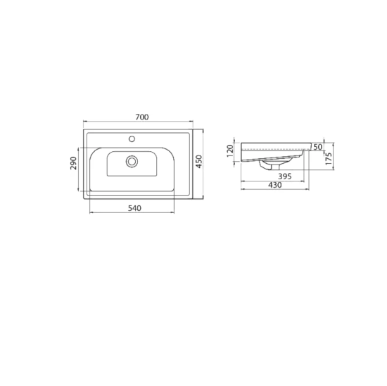 Зеркало Opadiris Палермо 60 светлый орех