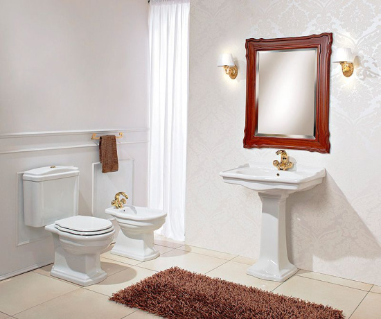 Крышка-сиденье Cezares Royal Palace CZR-T-012M-S-BR с микролифтом, петли бронза