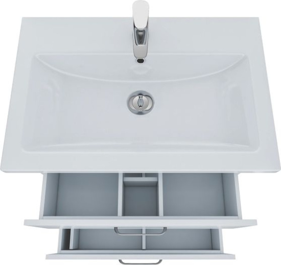 Тумба с раковиной Iddis New Custo 70, напольная, белая