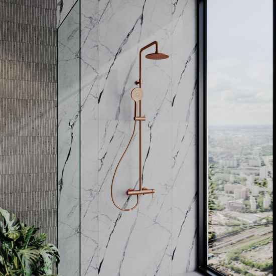 Душевая стойка AQUAme AQM8011BC