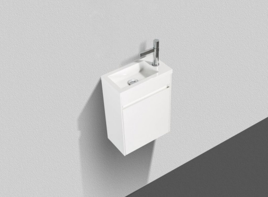 Тумба с раковиной BelBagno Pietra Mini 46 R bianco lucido