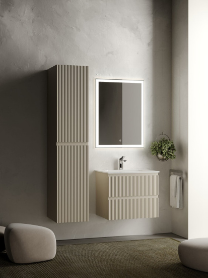 Тумба с раковиной Sancos Snob R 60 Beige Soft SNR60CE, подвесная