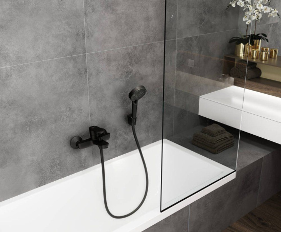 Настенный держатель Hansgrohe Porter S 28331670 матовый черный